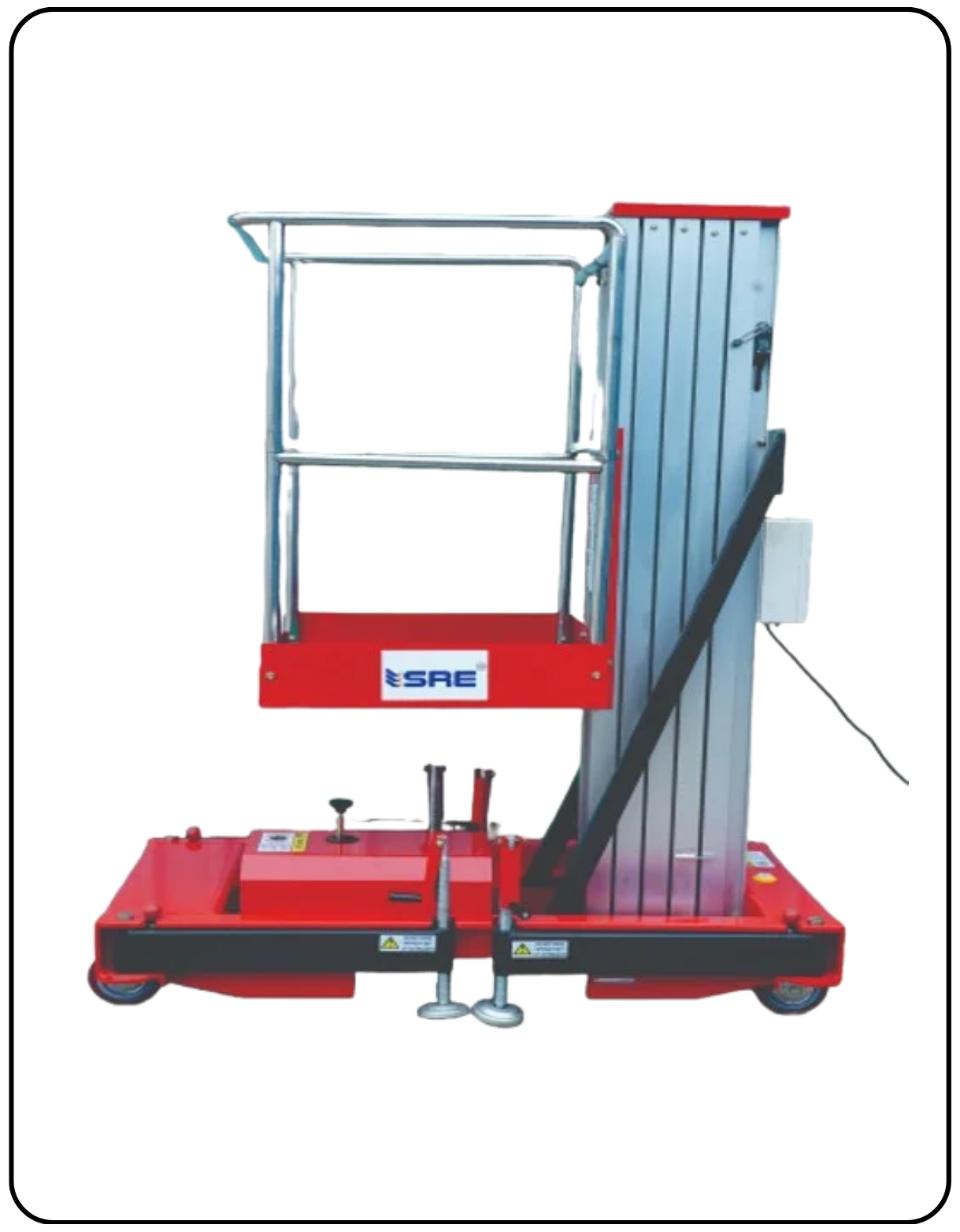 single mast arial work platform