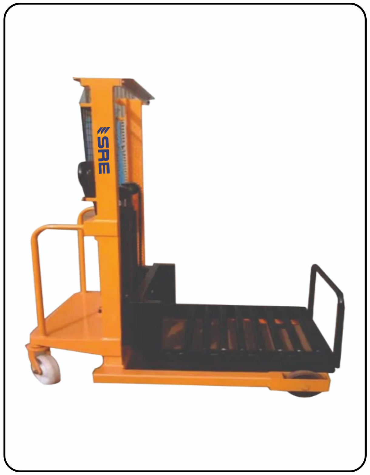 roller platform stacker