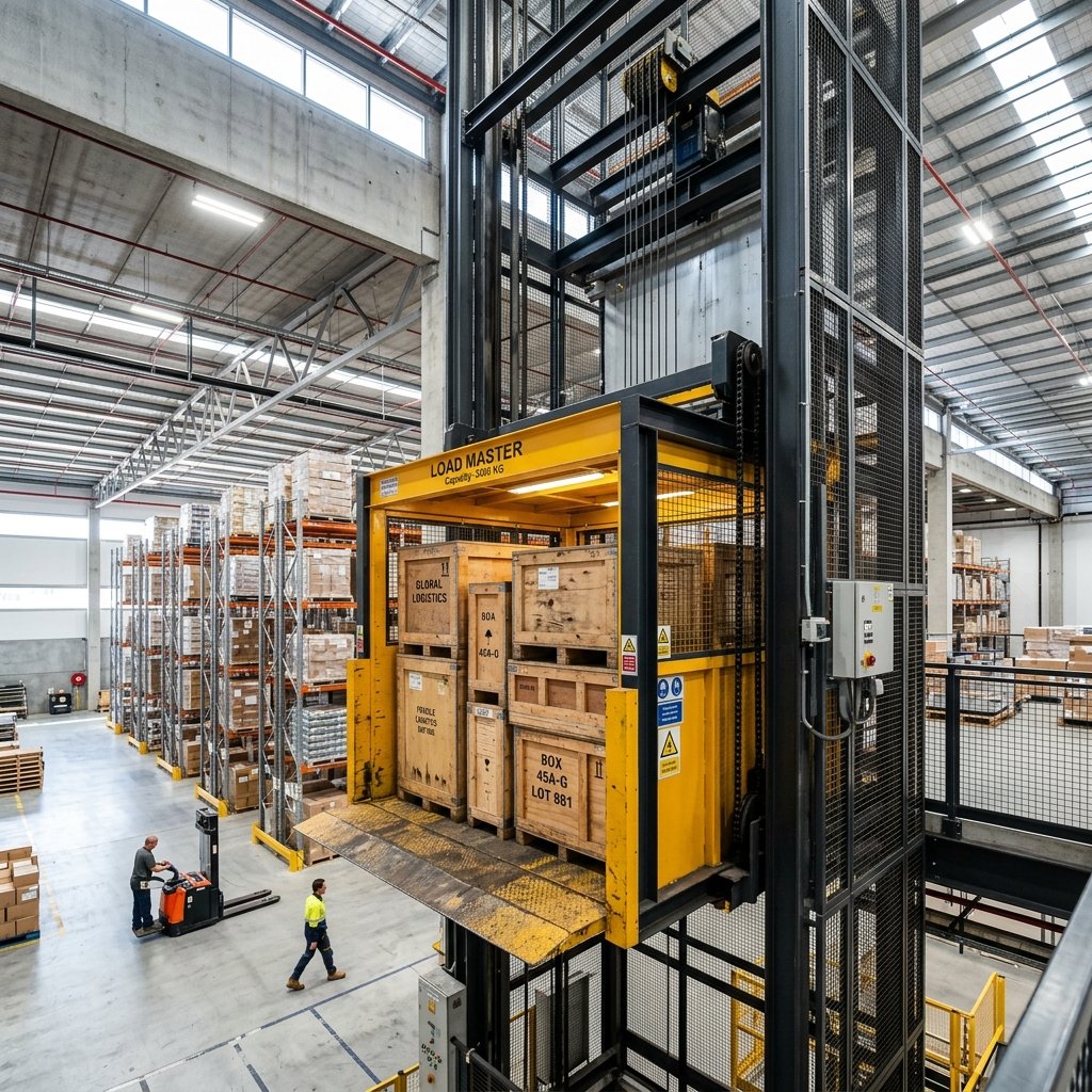 Dual Mast Goods Lift