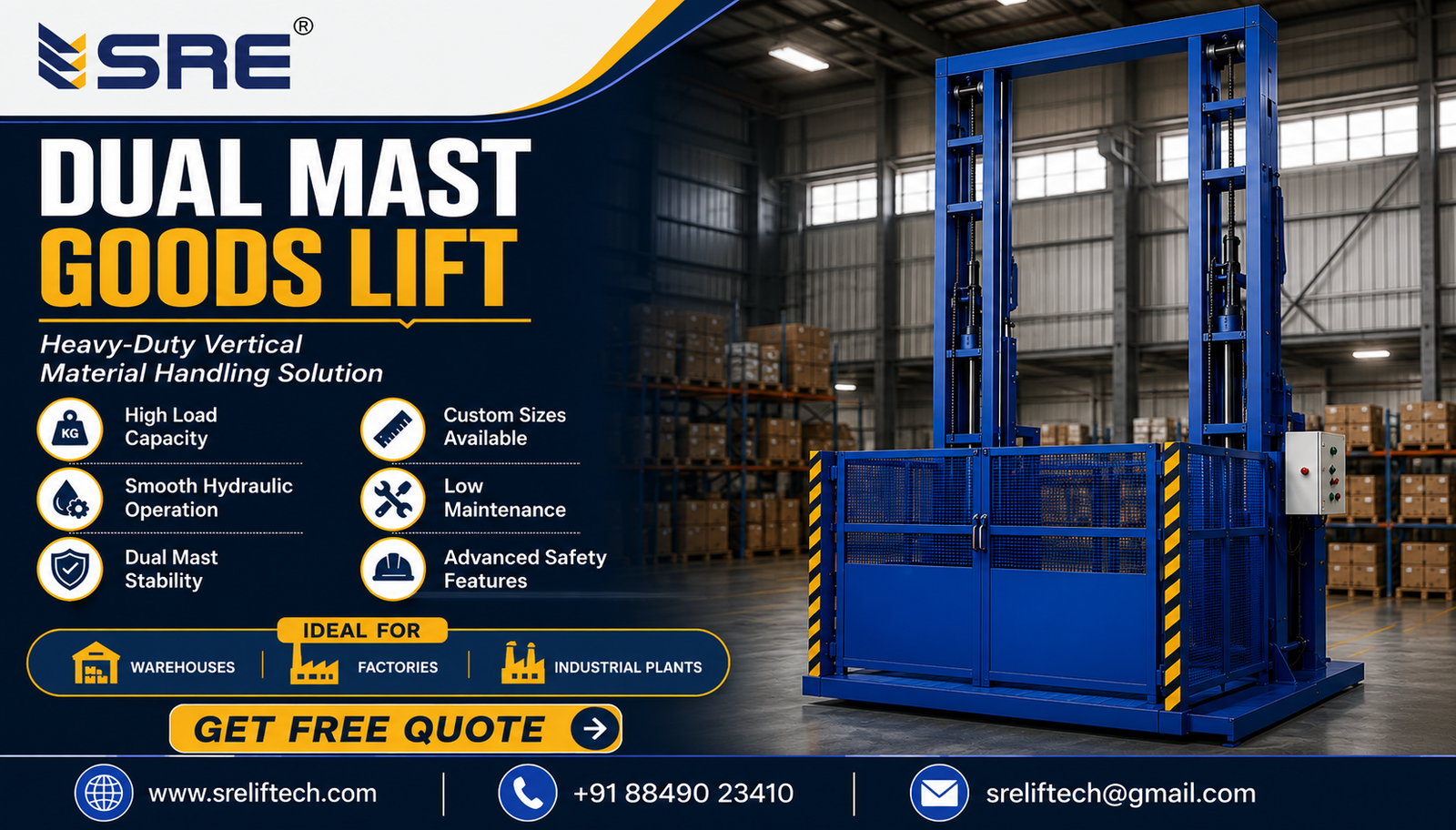 How Dual Mast Lifts Improve Efficiency