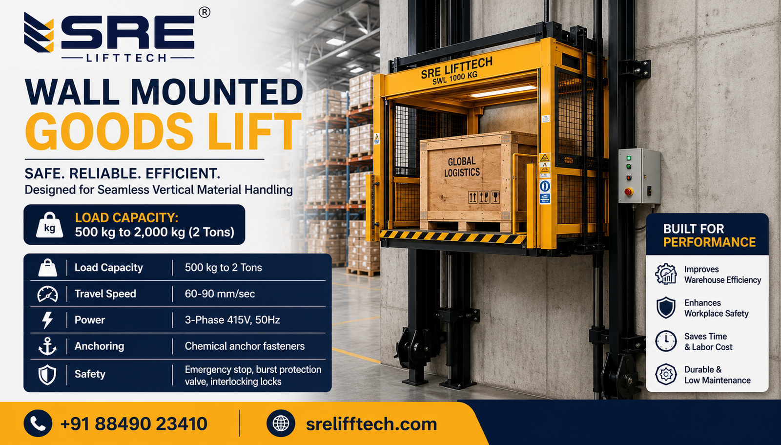 How Goods Lifts Improve Warehouse Efficiency