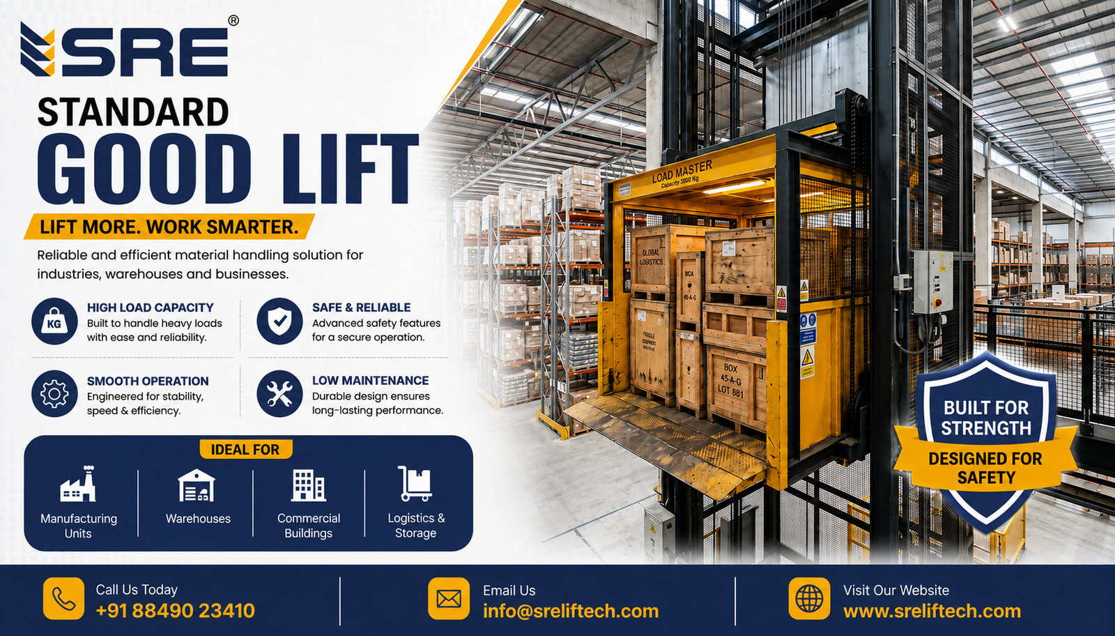 Goods Lifts Improving Heavy Load Handling Efficiency